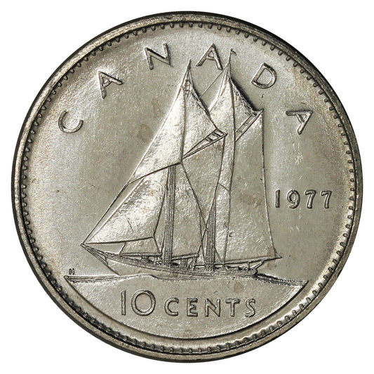1977 Canada 10-cent Brilliant Uncirculated (MS-63)