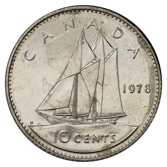 1978 Canada 10-cent Brilliant Uncirculated (MS63)