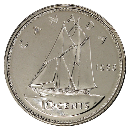 1986 Canada 10-cent Proof Like