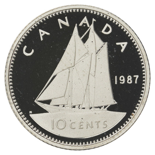 1987 Canada 10-cent Proof
