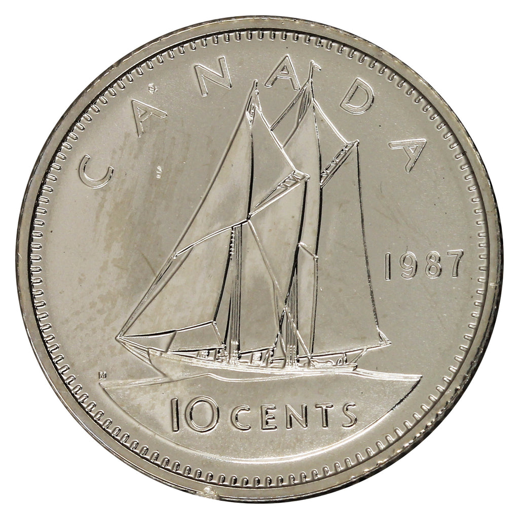 1987 Canada 10-cent Proof Like