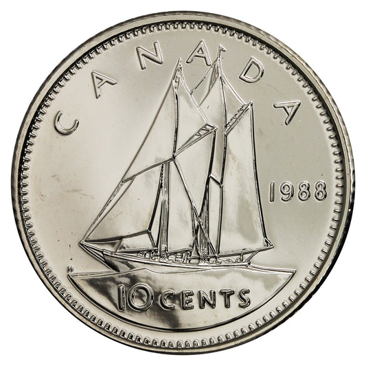 1988 Canada 10-cent Proof Like
