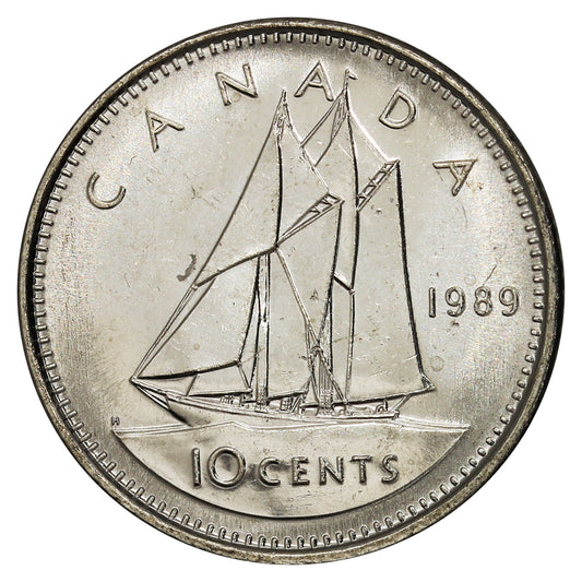 1989 Canada 10-cent Brilliant Uncirculated (MS-63)