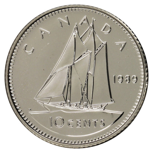 1989 Canada 10-cent Proof Like