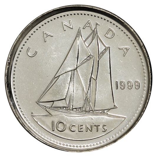 1999 Canada 10-cent Brilliant Uncirculated (MS63)