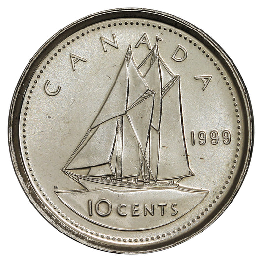 1999P (test) Canada 10-cent Brilliant Uncirculated (MS63)