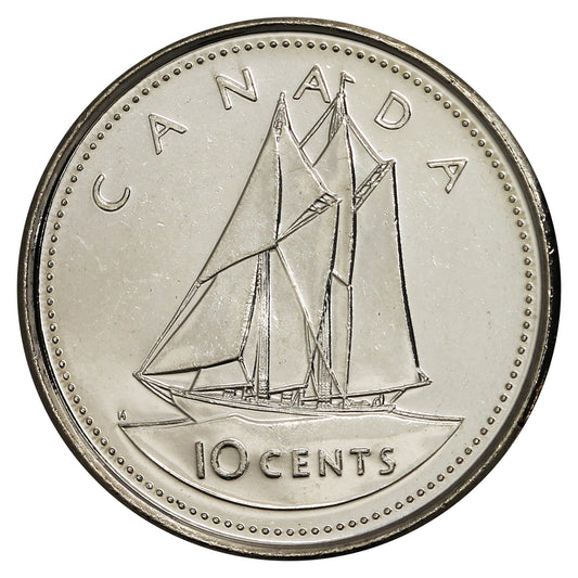 2002P Canada 10-cent Brilliant Uncirculated (MS-63)