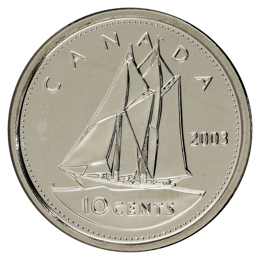 2003WP Canada New Effigy 10-cent Proof Like