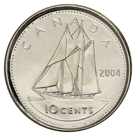2004P Canada 10-cent Brilliant Uncirculated (MS-63)