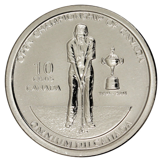 2004P Canada Golf 10-cent Proof Like
