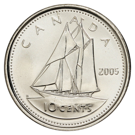 2005P Canada 10-cent Brilliant Uncirculated (MS-63)