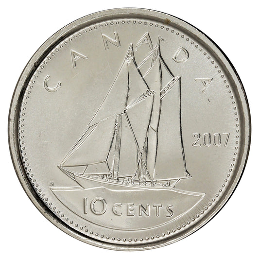 2007 Canada Straight 7 10-cent Brilliant Uncirculated (MS-63)