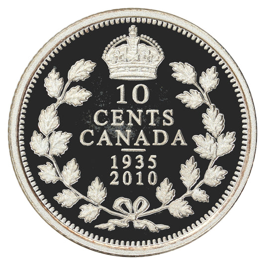 2010 (1935-2010) Canada 10-cent Silver Proof