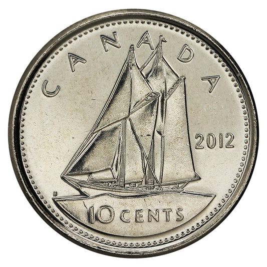 2012 Canada 10-cent Brilliant Uncirculated (MS-63)