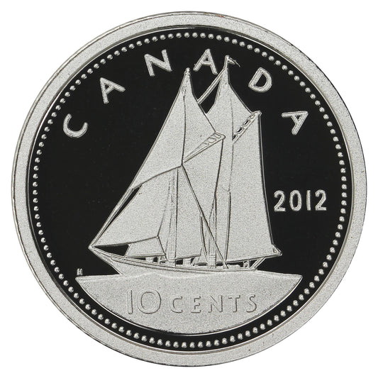 2012 Canada 10-cent Silver Proof (No Tax)