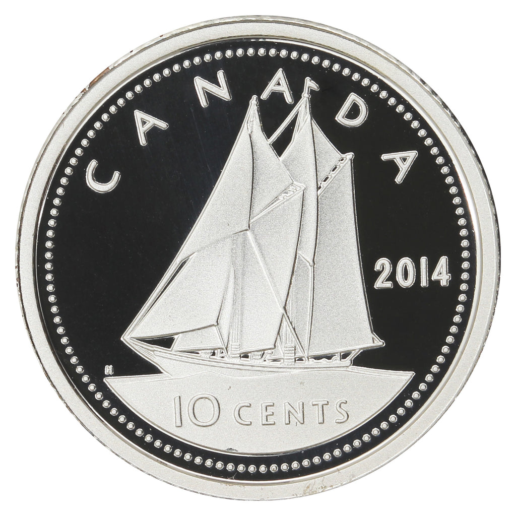 2014 Canada 10-cent Silver Proof (No Tax)