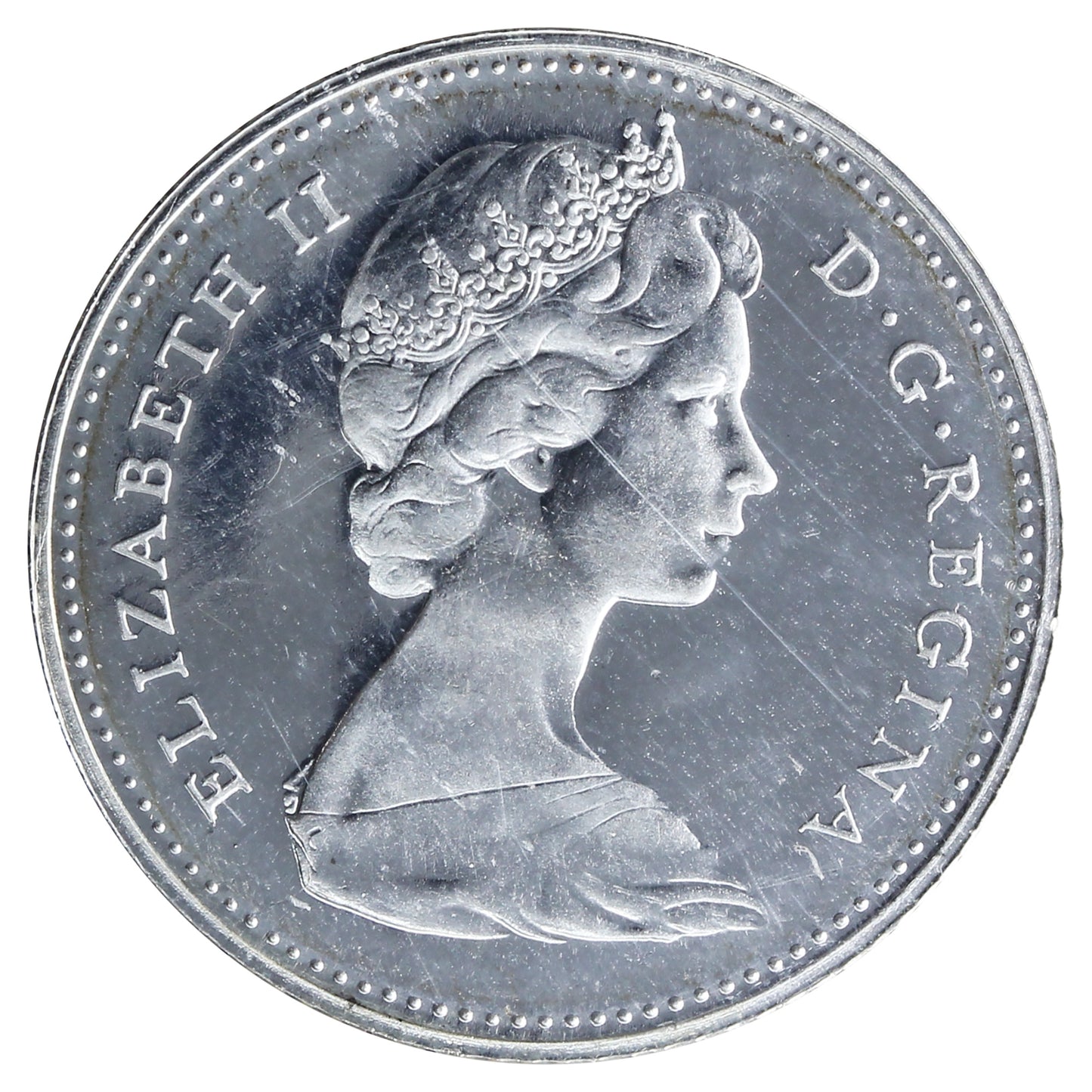 1967 Canada 10-cents ICCS Certified PL66 Heavy Cameo