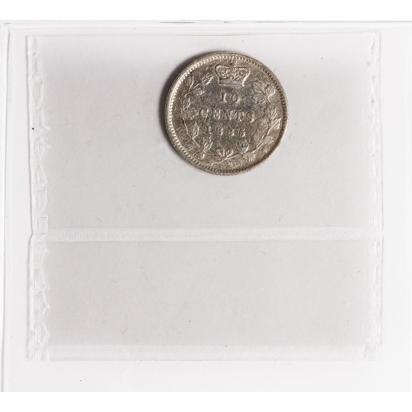 1885 Obv. 4 Canada 10-cents ICCS Certified VF20