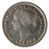 1885 Obv. 4 Canada 10-cents ICCS Certified VF20
