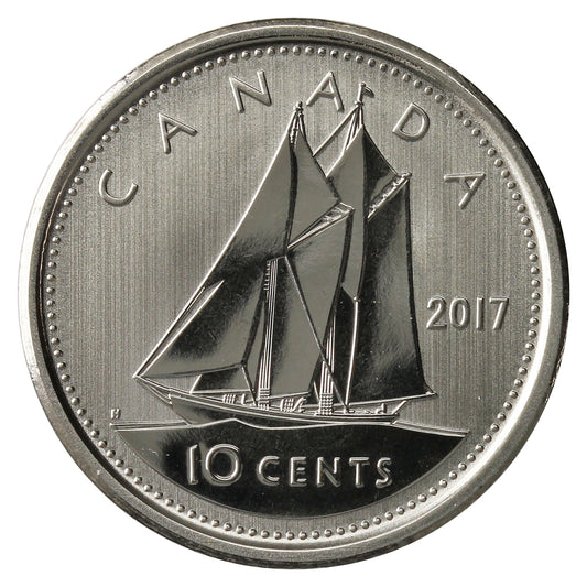 2017 Bluenose Canada 10-cents Specimen