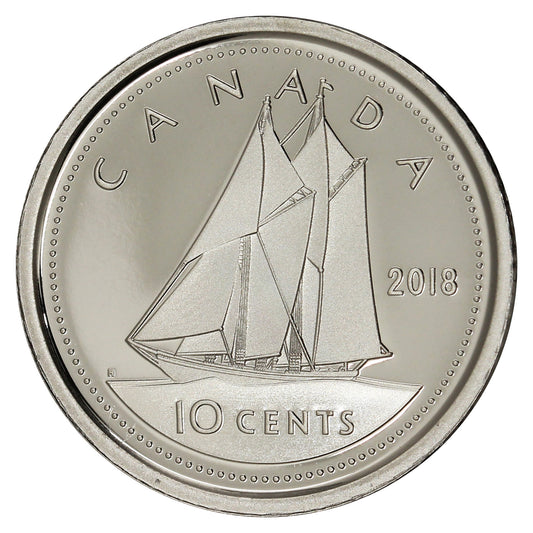 2018 Canada 10-cents Proof (non-silver)