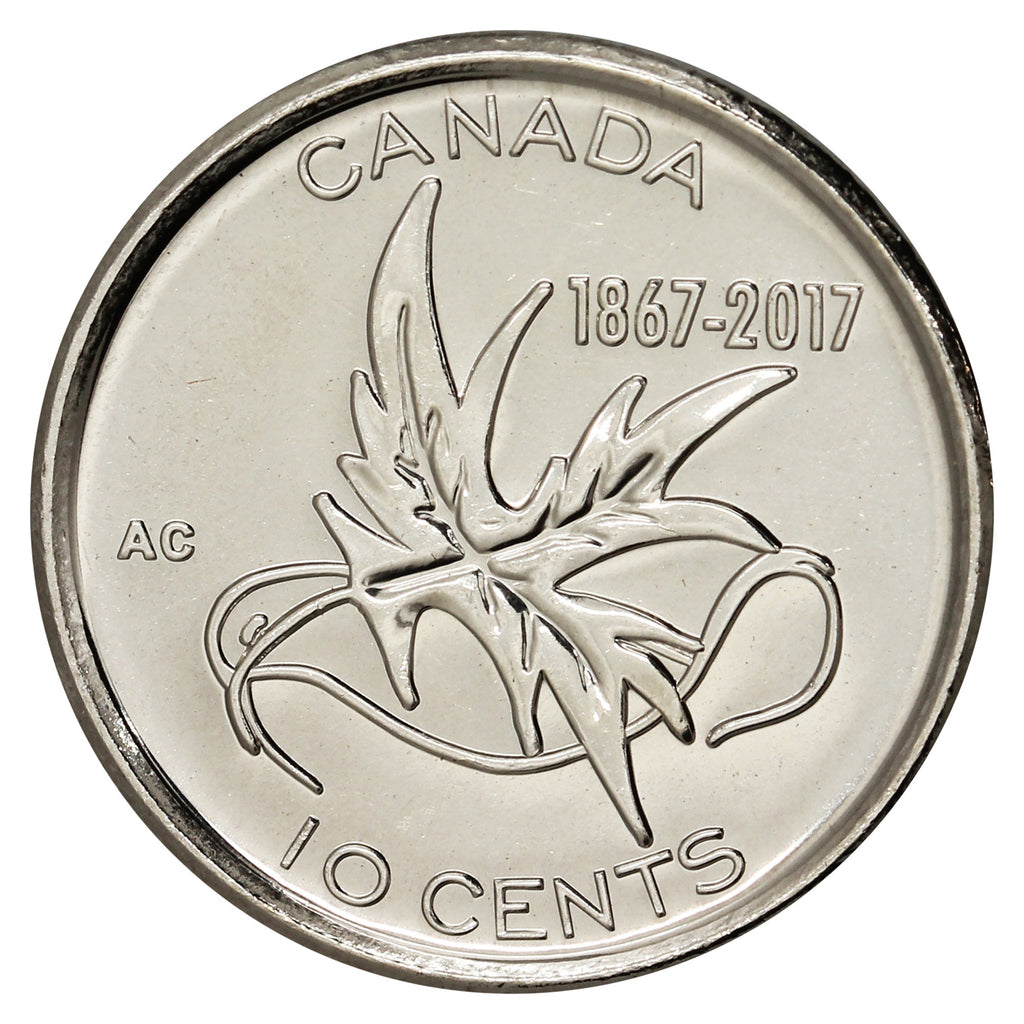2017 Wings of Peace Canada 10-cents Brilliant Uncirculated (MS63)