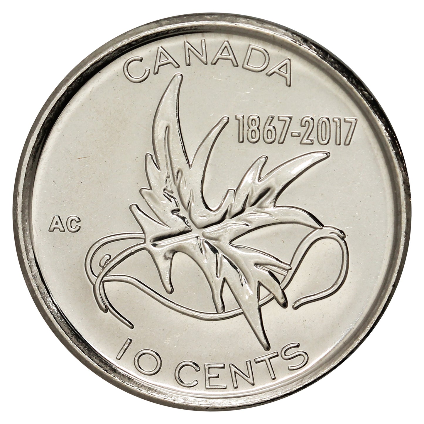 2017 Wings of Peace Canada 10-cents Brilliant Uncirculated (MS63)