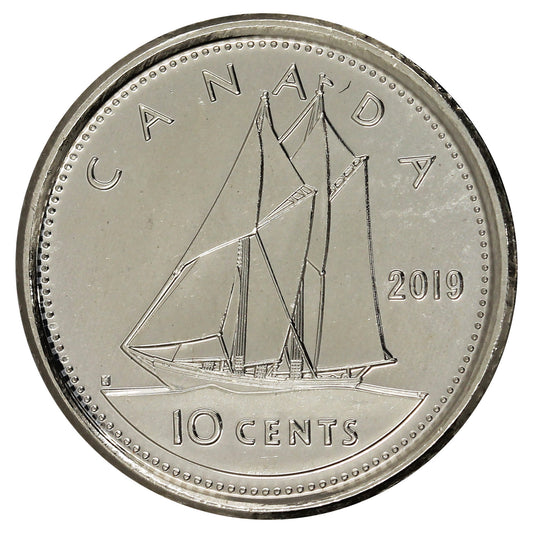 2019 Canada 10-cents Brilliant Uncirculated (MS63)