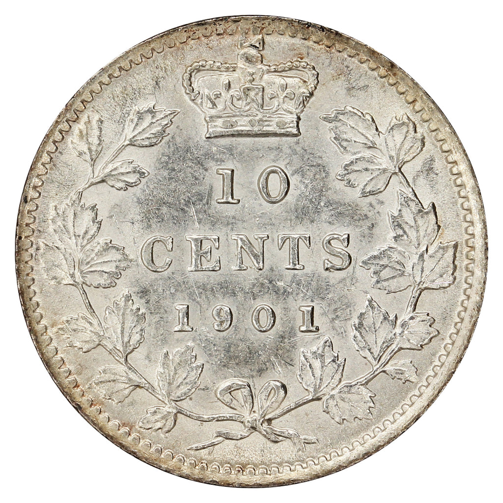 1901 Canada 10-cents AU-UNC (AU-55) $