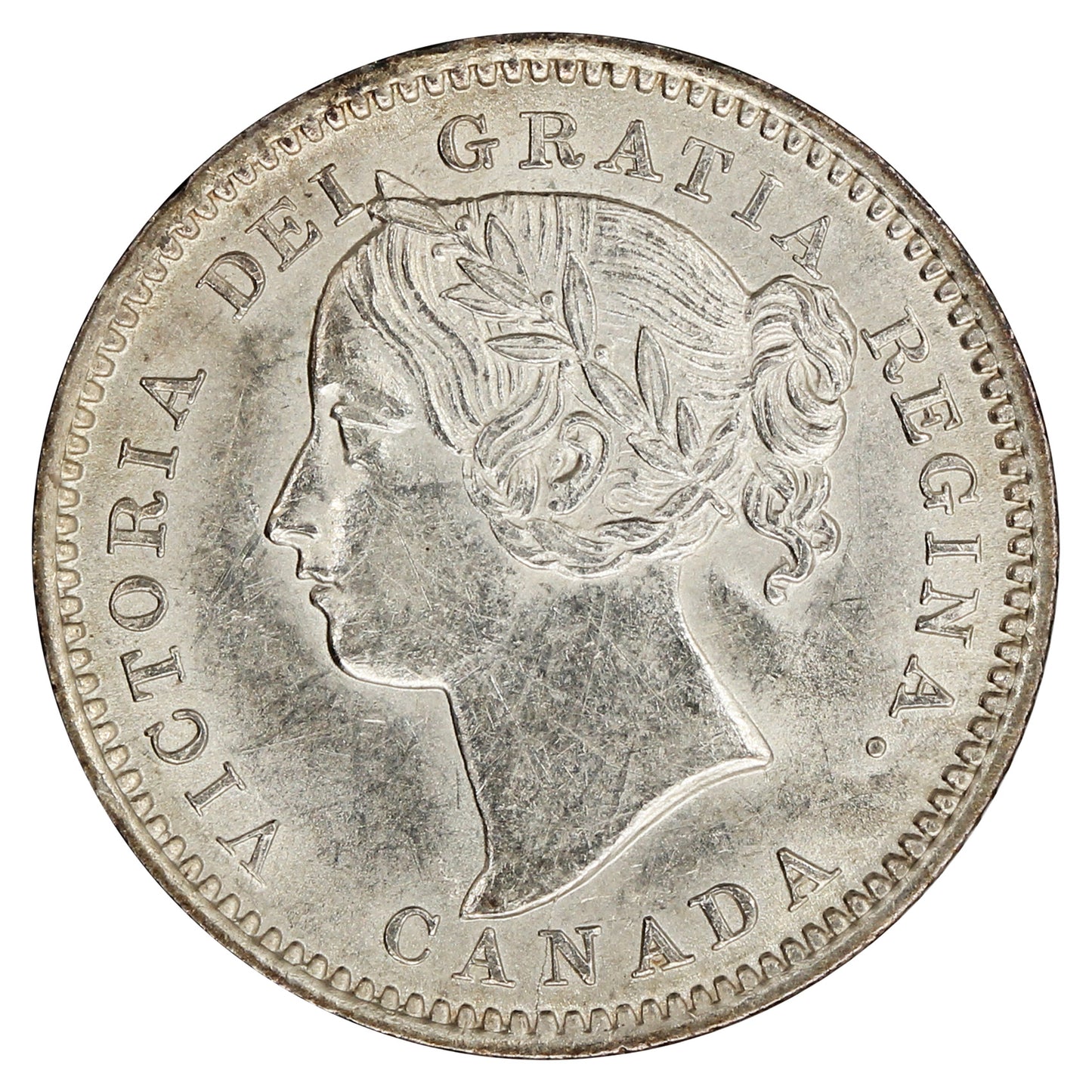 1901 Canada 10-cents AU-UNC (AU-55) $