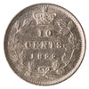 1899 Small 9s Canada 10-cents ICCS Certified AU50