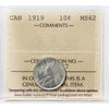 1919 Canada 10-cents ICCS Certified MS-62