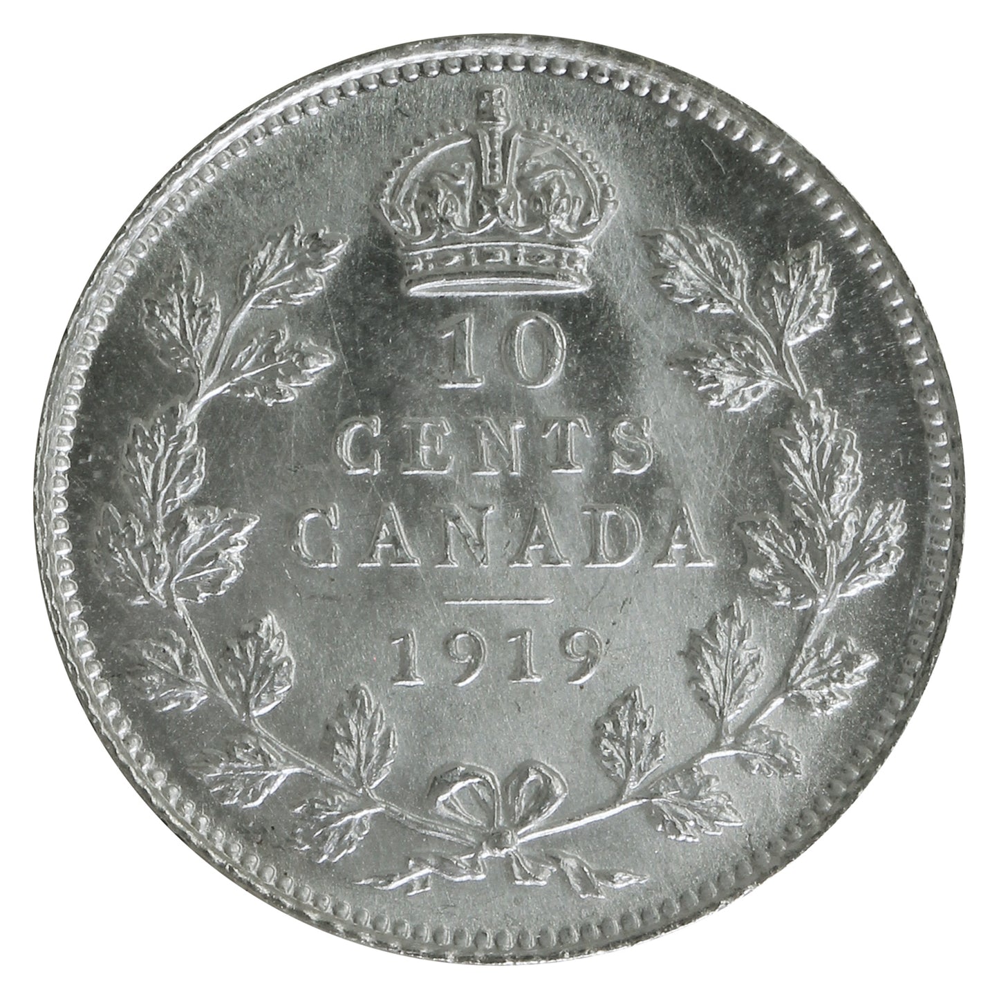 1919 Canada 10-cents ICCS Certified MS64 (XZD 249)
