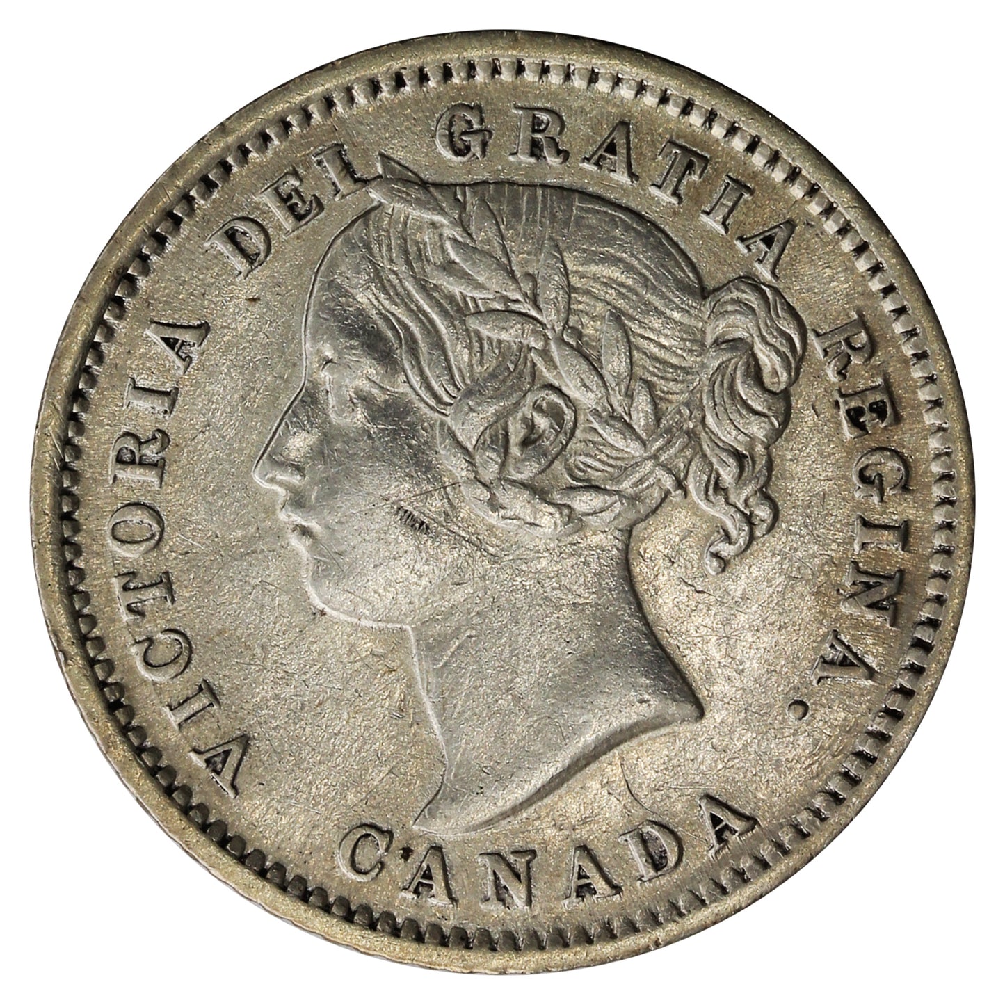 1875H Canada 10-cents Extra Fine (EF40) $