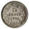 1896 Obv. 5 Canada 10-cents F-VF (F15) $