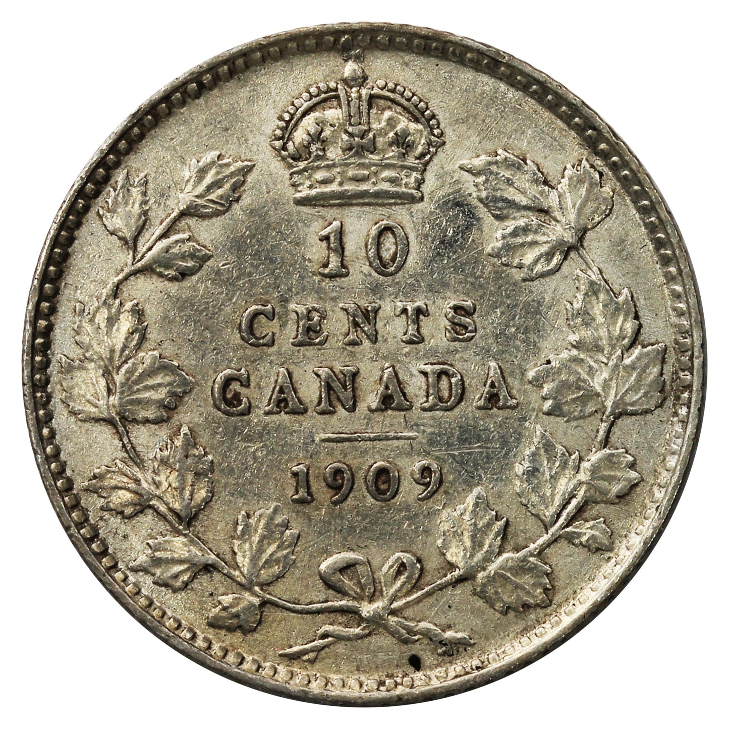 1909 Victorian Leaves Canada 10-cents VF-EF (VF30) $
