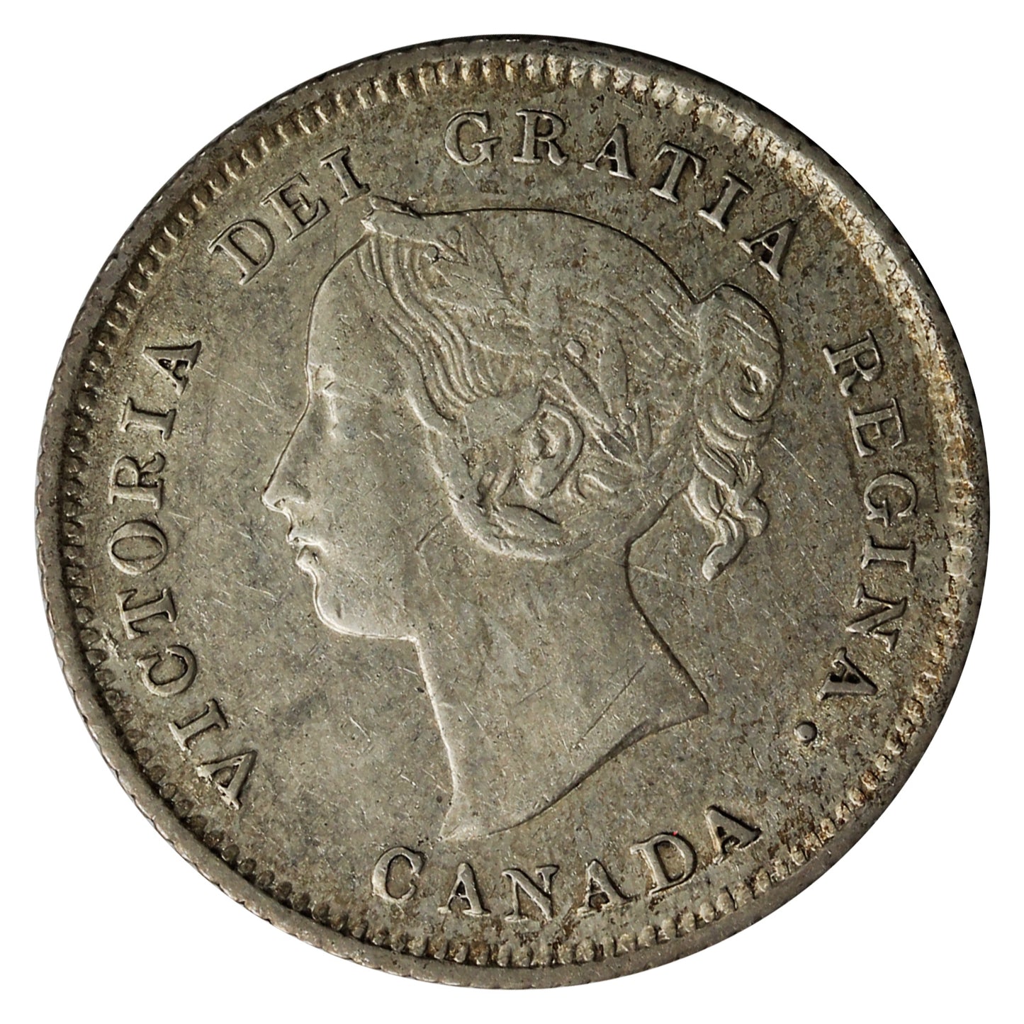 1880H Obv. 2 Canada 5-cents Extra Fine (EF40) $