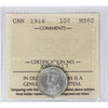 1916 Canada 10-cents ICCS Certified MS60