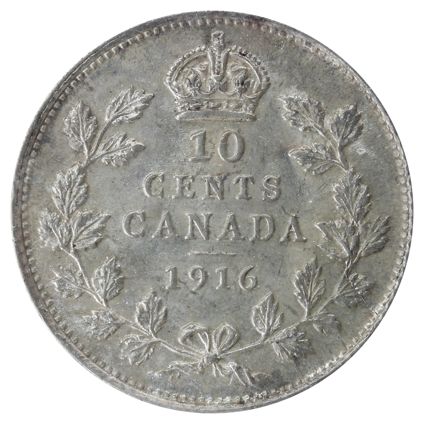 1916 Canada 10-cents ICCS Certified MS60