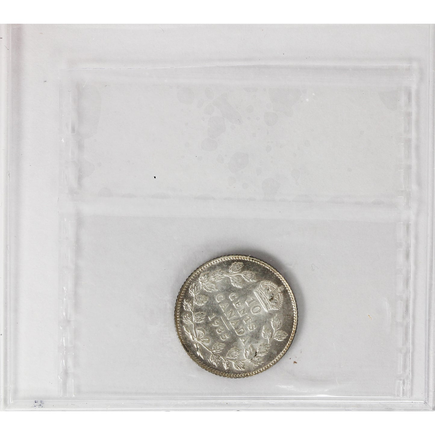 1935 Canada 10-cents ICCS Certified AU55