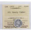 1953 SF Canada 10-cents ICCS Certified PL66 Heavy Cameo