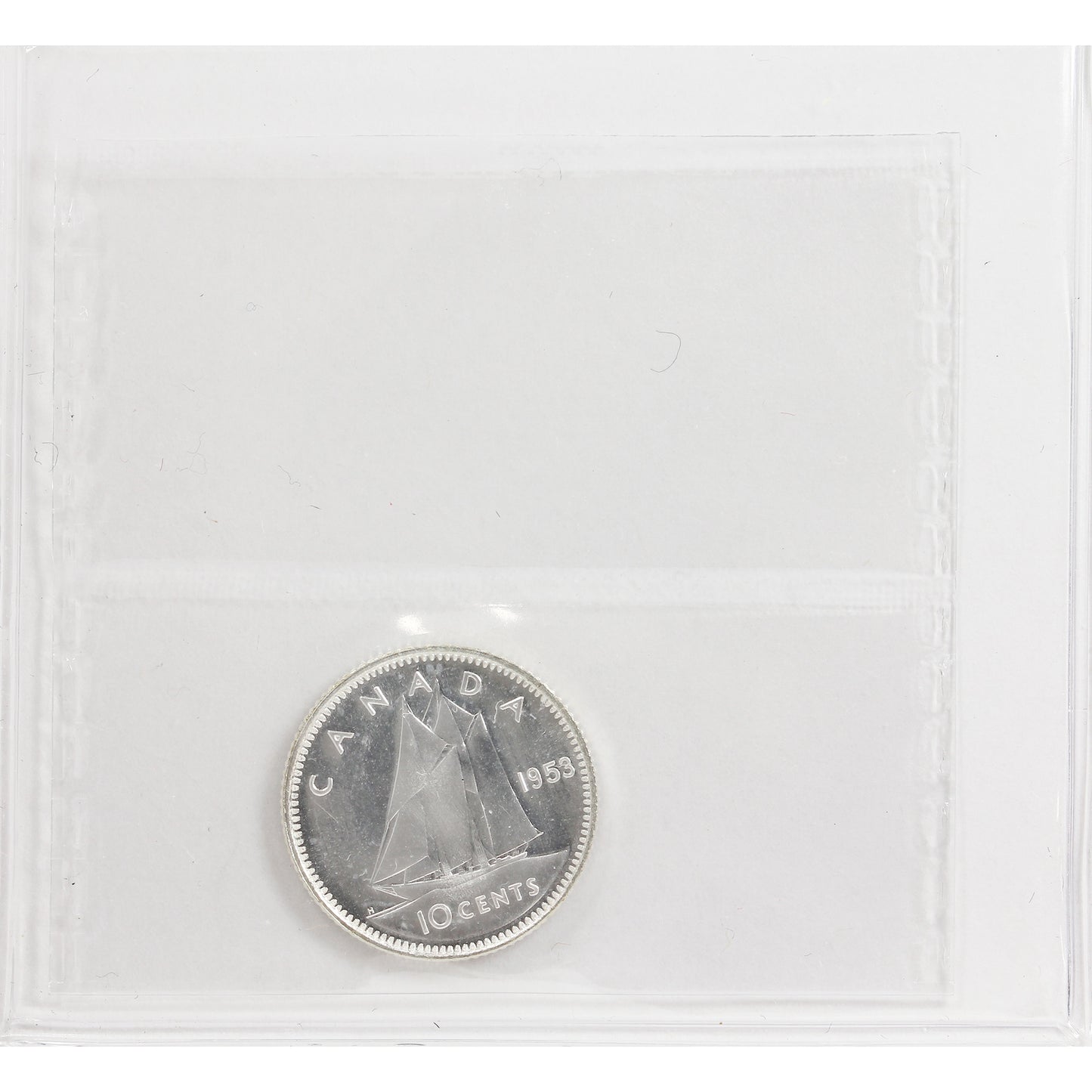 1953 SF Canada 10-cents ICCS Certified PL66 Heavy Cameo