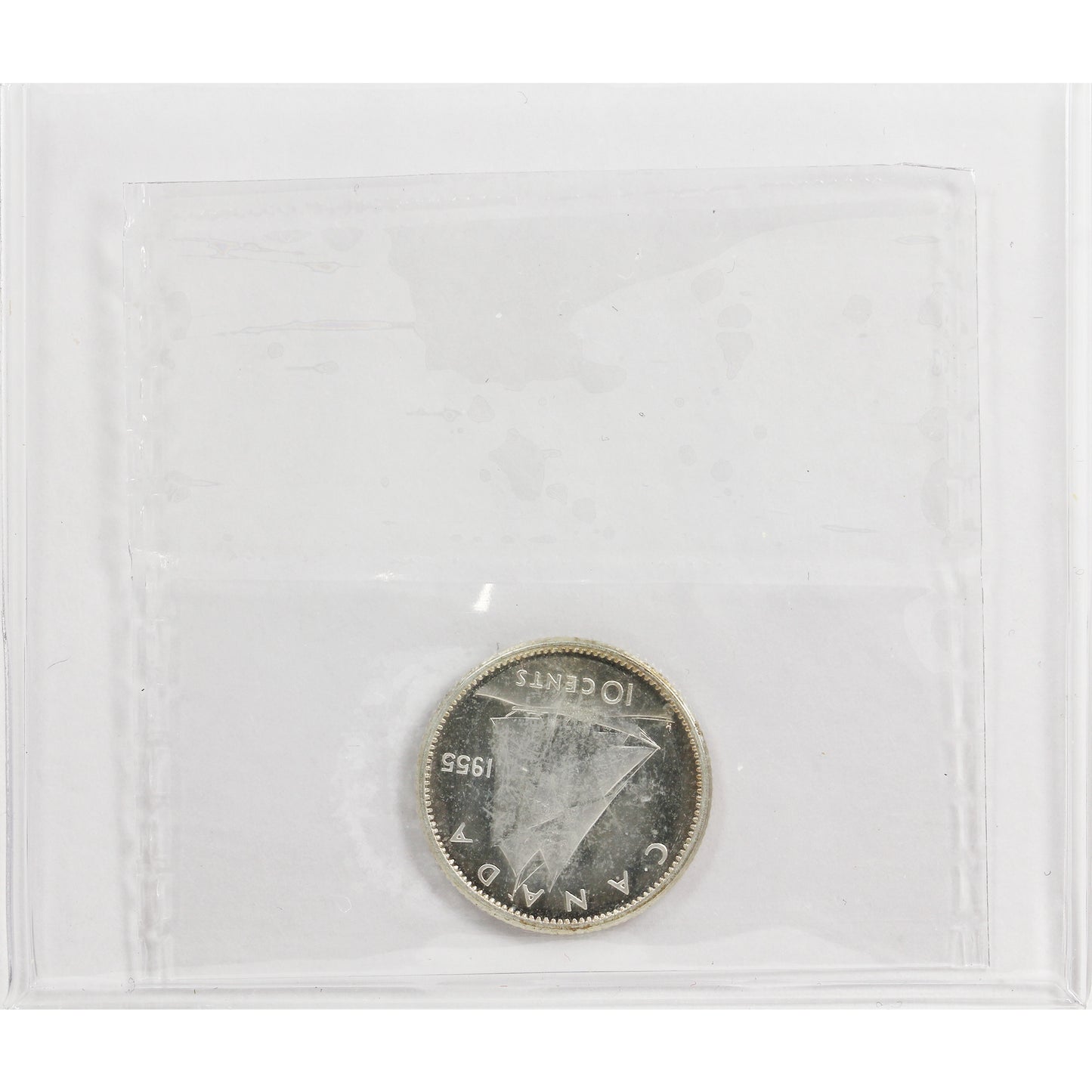 1955 Canada 10-cents ICCS Certified PL64 Heavy Cameo