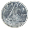1957 Canada 10-cents ICCS Certified PL-65