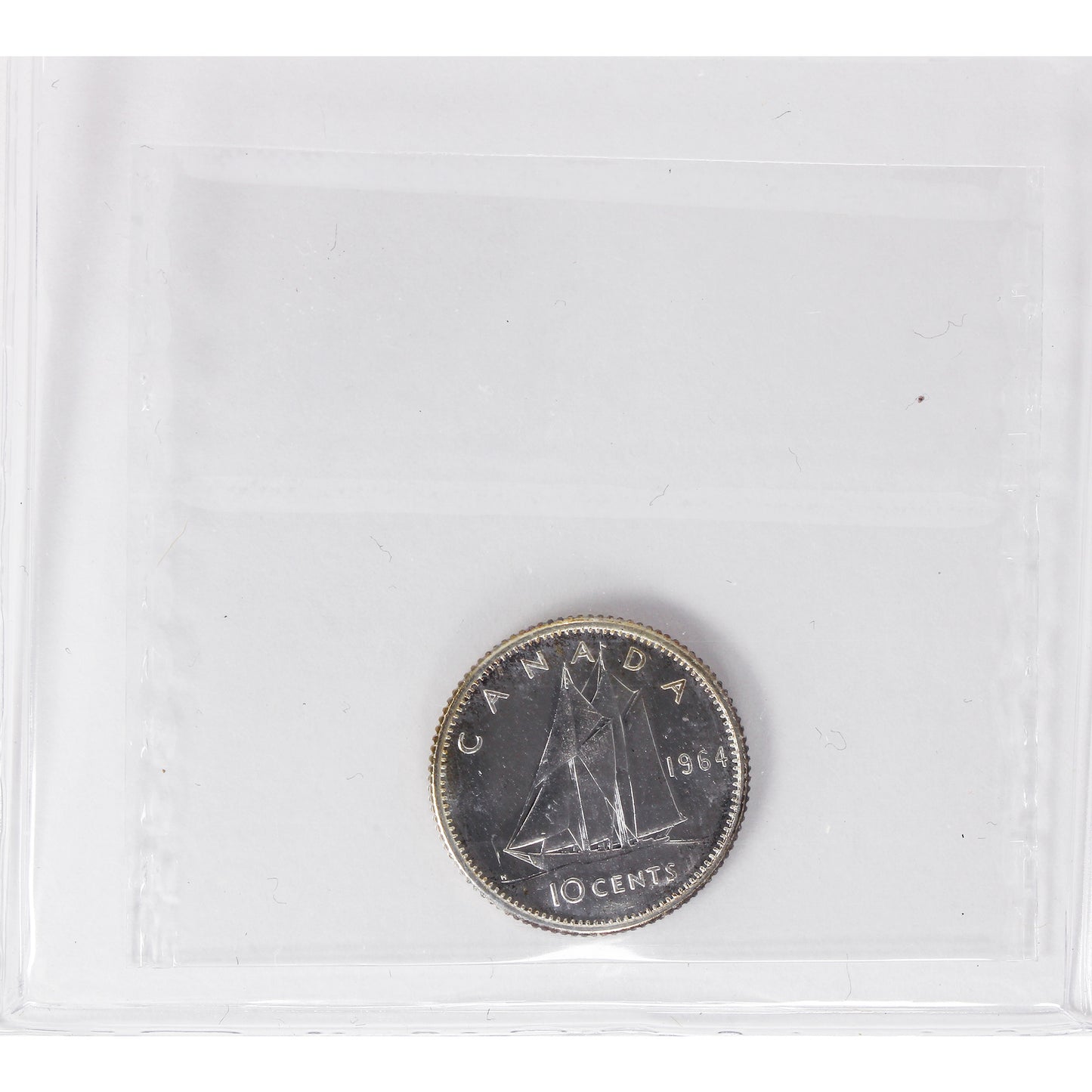 1964 Canada 10-cents ICCS Certified PL64 Heavy Cameo