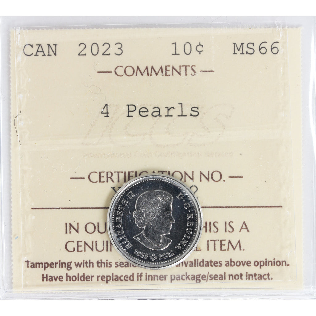 2023 QEII Canada 10-cents ICCS Certified MS66