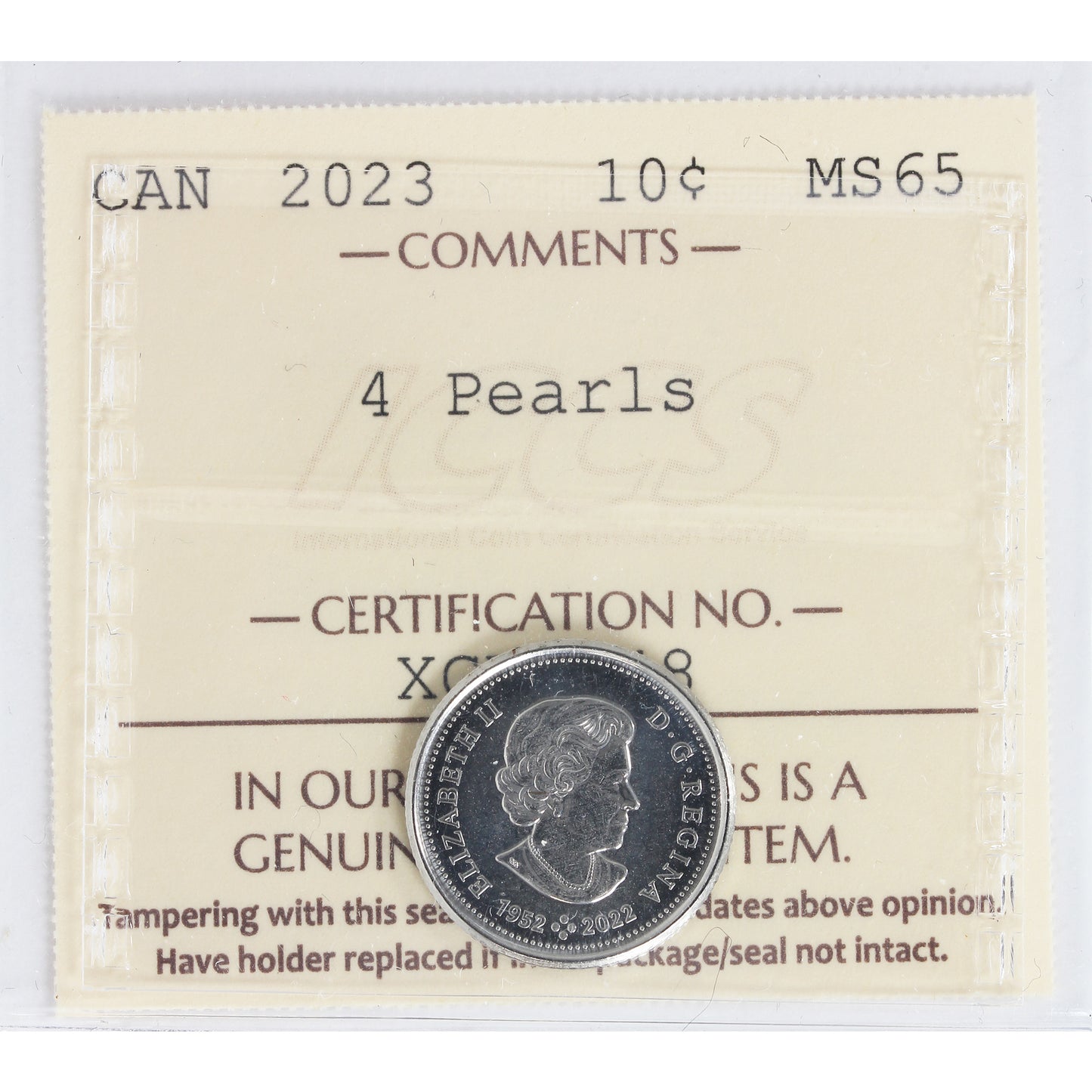 2023 QEII Canada 10-cents ICCS Certified MS65