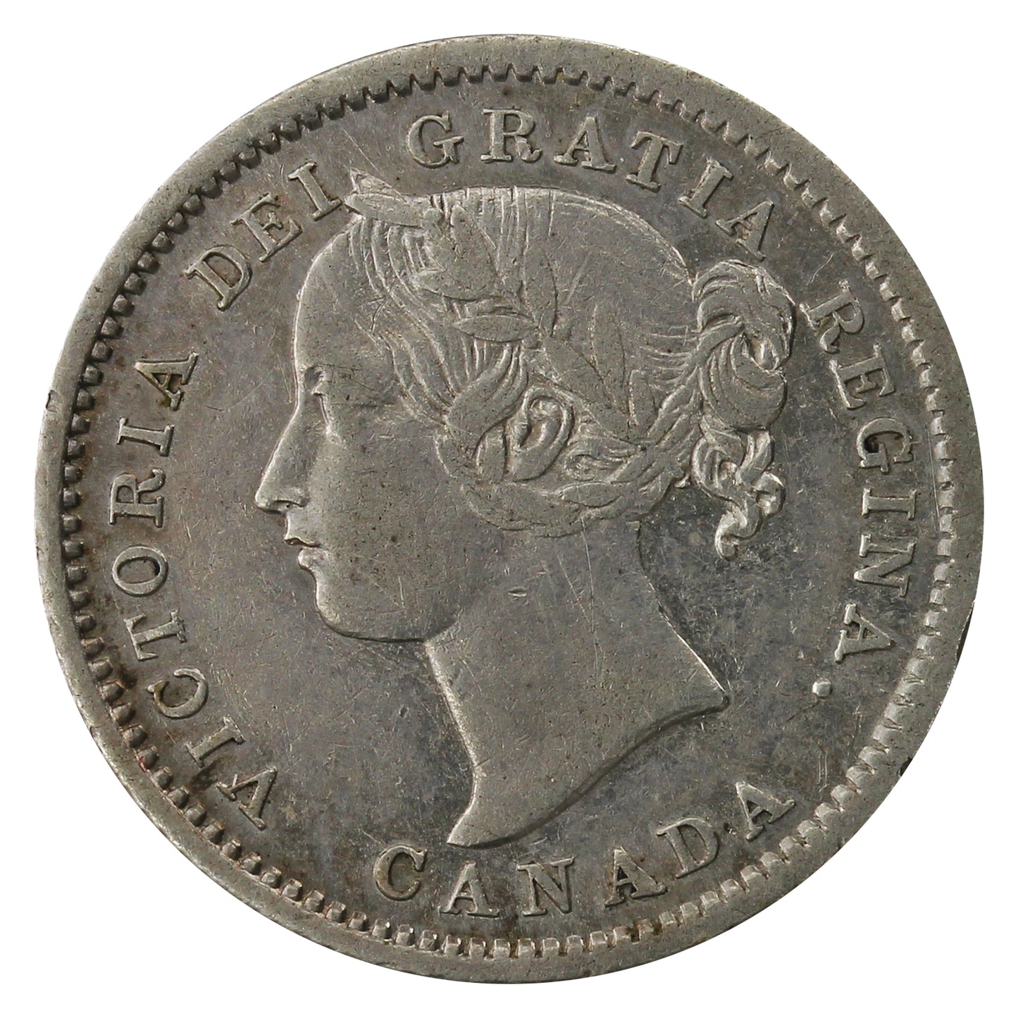 1858 5/5 Canada 10-cents VF-EF (VF30) $