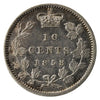 1858 5/5 Canada 10-cents VF-EF (VF30) $