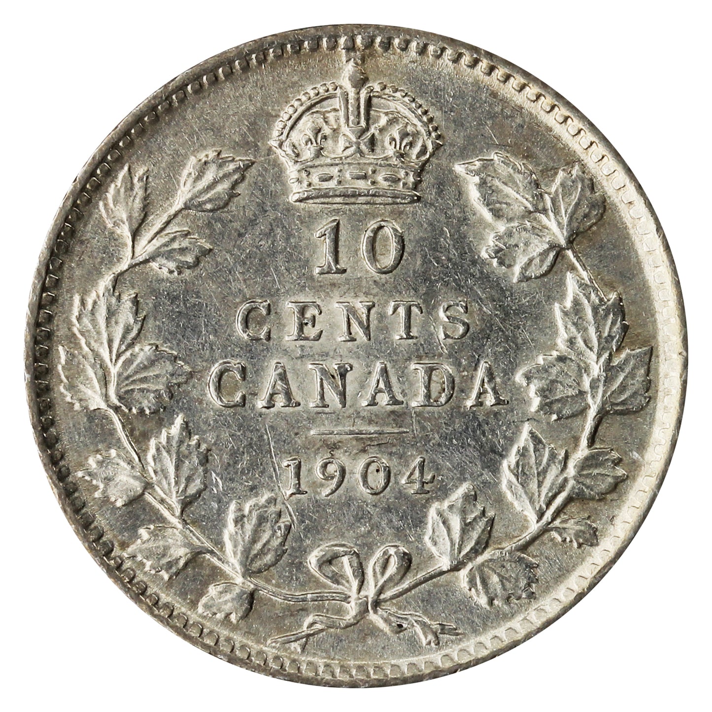 1904 Canada 10-cents EF-AU (EF45) $
